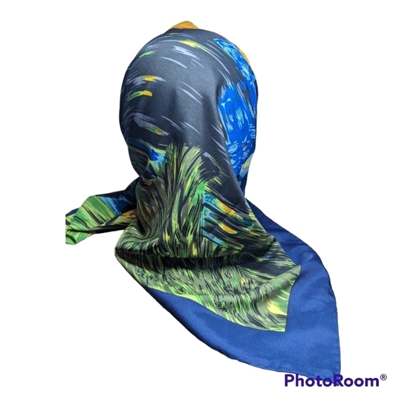 Robin Ruth Silk Head Scarf ~ Hair Wrap ~Driving Scarf 🌴 - Picture 10 of 12